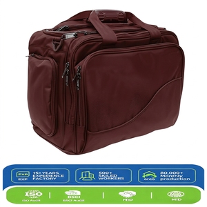 Sac de voyage multifonctionnel avec poches multiples et fermeture éclair, mallette de transport pour ordinateur portable de haute qualité - Product Image 1