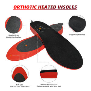 स्मार्ट फोन नियंत्रण सर्दियों में गर्म जूते के लिए यूएसबी चार्ज इलेक्ट्रिक इंसोल्स, फर फुट पैड के साथ गर्म रखने के लिए - Product Image 3