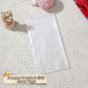 Porta Carte in PP con Chiusura a Bottone, Album Fotografico per <span class=keywords><strong>Foto</strong></span> e Biglietti da Visita, Elegante Accessorio di Moda con Capacità di 3 Pollici - Product Image 1
