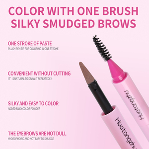 <span class=keywords><strong>Crayon</strong></span> et poudre à sourcils double embout waterproof longue tenue 24h avec applicateur éponge pour un maquillage naturel – Vente en gros - Product Image 5