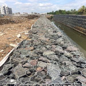 Maille de fil galvanisé et rouleau de maille de <span class=keywords><strong>gabion</strong></span>, filet de protection contre les chutes de pierres, <span class=keywords><strong>gabion</strong></span> renforcé - Product Image 2