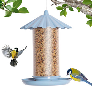 New Factory Custom OEM Outdoor Courtyard Garden Hanging Automatic Plastic <strong>Hummingbird</strong> Seed Food Feeder Wild Bird Feeder - Product Image 2