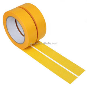 Ruban <span class=keywords><strong>de</strong></span> <span class=keywords><strong>masquage</strong></span> Washi jaune à faible adhérence pour <span class=keywords><strong>peinture</strong></span> au latex et pulvérisation, 20 mètres, sans résidu - Product Image 1