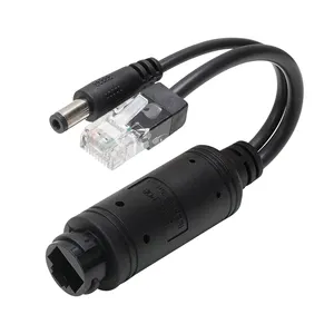 VCOM 48V DC ג'ק RJ45 POE מפצל עמיד למים IEEE802.AF/AT POE מתאם 12V 1.5A 2A עבור מצלמת IP AP