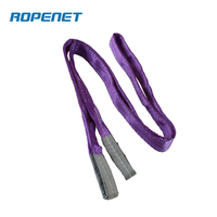 ROPENET Yüksek Performanslı Polyester Dokuma Askı İpi Ağır Yük Taşıma CE Sertifikalı 1T 3M Kaldırma Güvenliği İçin: Faktör = 7:1