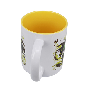 Commercio all'ingrosso fai da te 11oz rotonda gres tazza di bevanda & tazza di limone foto stampata regalo da tavola tazza tazza per il turista - Product Image 6