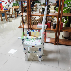 Fiberglass White <b>Painted</b> Armchair Customized Scandinavian Restaurant <b>Chair</b> Durable Modern Design - Product Image 2