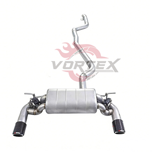 Système d'échappement Valvetronic Vortex SS304 pour BMW F22 218i 220i 2014-2024, silencieux de performance racing Catback, embouts en carbone quadruples - Product Image 1