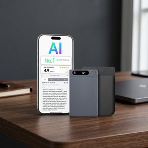 Grabadora de Voz WIFI ChatGPT OEM con Control por Aplicación, Transcripción y Resumen, Compatible con 107 Idiomas, Diseño Delgado de Aleación de Zinc, M1 Magsafe, 64GB de Grabación - Product Image 3