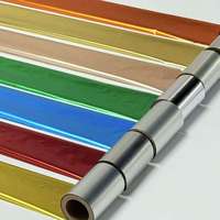 Ruban en résine bleu clair métallisé, couleurs et dimensions personnalisées, ruban de transfert thermique pour l'impression de codes-barres