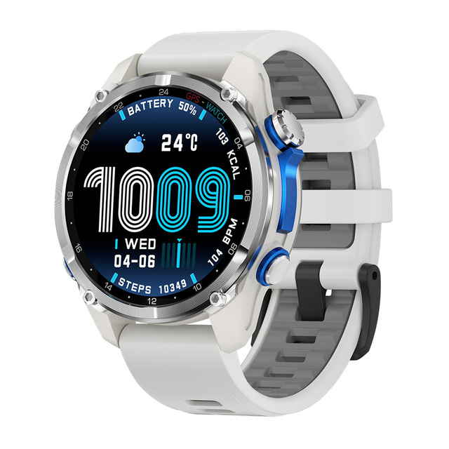 TKYUAN GPS Smart Watch Memory Offline Map Compass IP68 Waterproof Fitness Tracker Android Call Answering Rugged Smartwatch