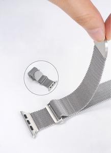 <span class=keywords><strong>Bracelet</strong></span> en métal magnétique à deux sections <span class=keywords><strong>Bracelet</strong></span> en acier inoxydable pour <span class=keywords><strong>Apple</strong></span> IWatch Band, bande à boucle milanaise pour IWatch 10 9 8 7 6 - Product Image 5