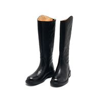 Bottes hautes brillantes pour femmes, rehaussantes, avec semelle extérieure en caoutchouc, fermeture à lacets et design respirant