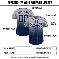 Ensemble de maillots de baseball personnalisés en polyester 100 % sur mesure avec logo du nom de l'équipe, anti-bactérien et séchage rapide pour équipes sportives