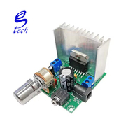Papan plifier harga bagus, papan penguat daya dua saluran tanpa suara 12V selesai FE-9720B TDA7297