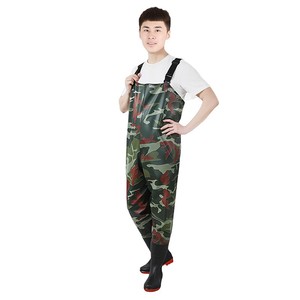 Pantalones de vadeo de camuflaje impermeables para atrapar resistentes a ácidos y álcalis débiles, base de tendón de res engrosada y duradera - Product Image 3