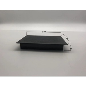 Assiette carrée en plastique texturé, petit plat carré givré avec finition mate, plateau de service pour assaisonnements pour restaurant - Product Image 2