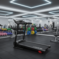 Caminadora Eléctrica Plegable para el Hogar, Motor de 1.5HP, Capacidad de 120kg, Pantalla LCD, Velocidad de 1.0-12km/h, Inclinación Manual, ABS, MOQ 97 Piezas