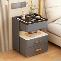 Prix d'usine, table de chevet intelligente, ensembles de meubles de chambre à coucher, meubles de maison modernes avec port de charge sans fil USB