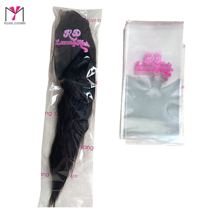 RD Luxury Hair Custom Clear Opp Bag For Wig Heat Seal <b>Packaging</b> <b>Printed</b> Logo Fashion Accessories Disposable - Product Image 1