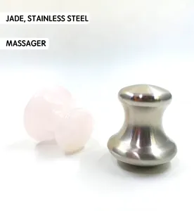 Gua sha-seta de acero inoxidable de fusión de hielo, herramienta Facial para Spa, masaje relajante de meditación