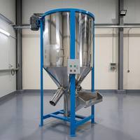 Mezcladora Industrial de Alta Velocidad y Eficiencia para Gránulos de Color de Masterbatch Plástico, Totalmente Automática y Vertical