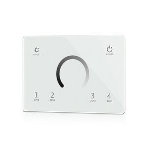 Controlador de Luces LED Relpower, Panel Táctil DMX512, 4 Zonas, Blanco, Salida de 8A, Fácil Instalación - Product Image 1