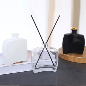 Sang trọng 100ml Rỗng phẳng vuông sậy khuếch tán chai tinh dầu hương liệu hương thơm khuếch tán chai với nút chai - Product Image 1