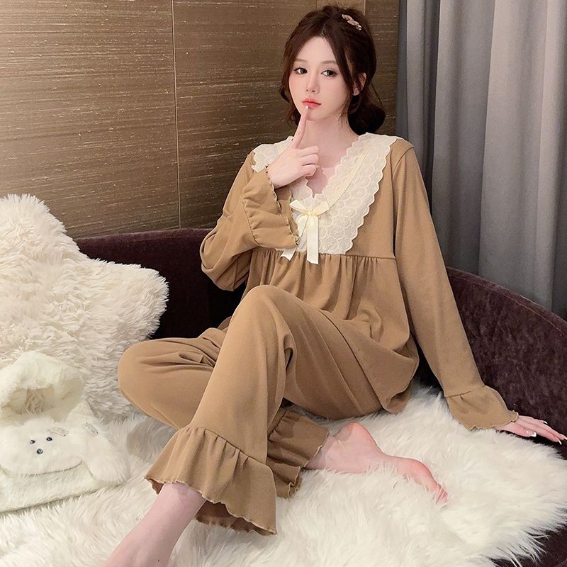 Sleepwear Princess In Pajamas Girls Kid Cotton Nightdress Lace