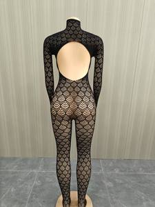 Viviblook Z225JP Mono Sexy para Mujer con Pedrería, Transparente y Ajustado de Una Pieza - Product Image 4