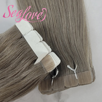 Extensions de cheveux à bandes adhésives longues en gros d'usine, couleur claire, extensions de cheveux à bandes adhésives classiques, 100% cheveux humains