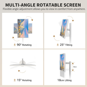 Pantalla LCD Inteligente Android Portátil de 32 Pulgadas con Soporte de Pie, Animación, Pantalla Táctil, Alimentada por Batería para Uso en Interiores, TikTok Live - Product Image 4