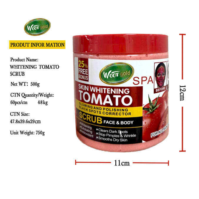 Gommage Exfoliant Tomate A BONNÉ - Soin Blanchissant 350 G Pour Le Corps Et Le Visage