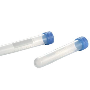 Tek kullanımlık sarf malzemeleri laboratuvar toptan 10ml yuvarlak alt Spiral kap santrifüj tüp ölçeği ile - Product Image 2