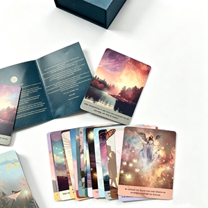 Meilleures nouvelles cartes d'affirmation personnalisées de haute qualité, imprimées <span class=keywords><strong>avec</strong></span> des messages positifs et élégants, <span class=keywords><strong>avec</strong></span> boîte magnétique - Product Image 3