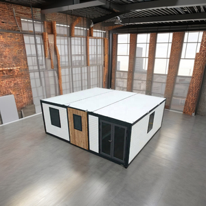 Maison mobile préfabriquée en métal Quacent Flat Tiny Grande extensible, respirante, épaisseur standard, 20 pieds, 3 en 1, pliable - Product Image 2