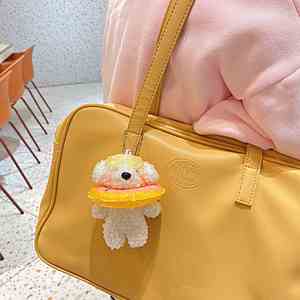 Porte-clés en peluche chien Teddy Kawaii, pendentif de sac, accessoires, jouet cadeau, anneau de natation, breloque en peluche, style dessin animé mignon - Product Image 4