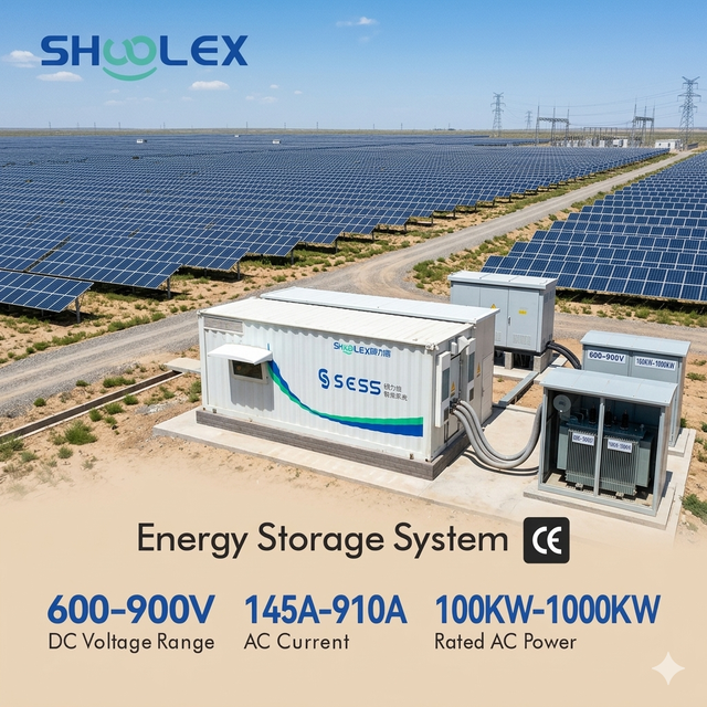 High Capacity Containerized ESS with Fire Protection HVAC, Industrial Battery Storage System for Solar Integration Microgrid