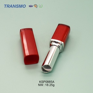 หลอดลิปสติกสีแดงทรงสี่เหลี่ยม หลอดลิปสติกพลาสติกรีไซเคิล หลอดลิปสติกแบบกำหนดเอง - Product Image 5