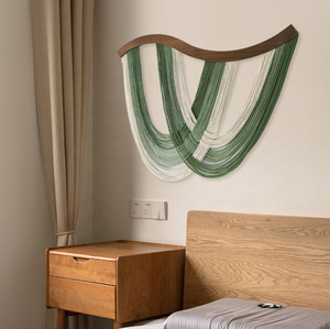 <span class=keywords><strong>Tapiz</strong></span> Curvo con Flecos de Alta Calidad, Estilo <span class=keywords><strong>Boho</strong></span>, Tejido a Mano con Cuerda de Algodón, para Decoración del Hogar, <span class=keywords><strong>Tapiz</strong></span> de Macramé para Colgar en la <span class=keywords><strong>Pared</strong></span> - Product Image 4