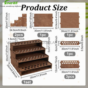 Wooden Portable Retail Table Display Stand Countertop 4 <b>Step</b> Riser Craft Shows Wooden countertop display - Product Image 6