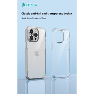 Custodia protettiva per telefono in TPU morbido trasparente squalo per iPhone 15 Pro compatibile con vari A03S A22 A24 A32 A34 A53 A55 7 Plus - Product Image 1