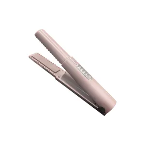 Hot Selling Portable Mini Wireless Flat Iron Women USB Rechargeable Cordless Hair Straightener Travel Hair Curler Straightener