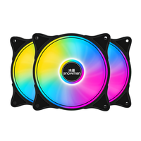 Ventilador de Refrigeración CF120 ARGB de 120 mm, Blanco, PWM, Silencioso (20dBA), 5V, Sincronización en Cadena, para Computadoras de Juego, Proveedor OEM al por Mayor