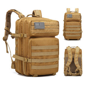 Sac à dos personnalisé de 45 L pour les sports de plein air, la salle de sport, les voyages, la chasse, la randonnée - Sac à dos tactique avec fermeture à glissière, doublure en polyester - Product Image 1