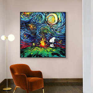 <span class=keywords><strong>Peinture</strong></span> <span class=keywords><strong>Pop</strong></span> <span class=keywords><strong>Art</strong></span>, Adorable Chien, <span class=keywords><strong>Animaux</strong></span>, <span class=keywords><strong>Art</strong></span> Canin Coloré, Tableaux Muraux et <span class=keywords><strong>Peinture</strong></span> à l'Huile pour la Décoration Intérieure, Décoration de Salon - Product Image 3