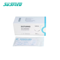 Suture chirurgicale en soie en nylon pour animaux vétérinaires à bas prix de haute qualité