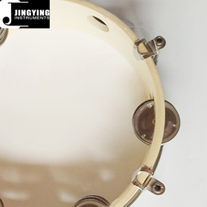 Instrumento <span class=keywords><strong>de</strong></span> percusión Orff <span class=keywords><strong>de</strong></span> música Jingying 2024, panderetas <span class=keywords><strong>de</strong></span> mano ajustables <span class=keywords><strong>de</strong></span> doble fila <span class=keywords><strong>de</strong></span> 8/10 pulgadas al por mayor - Product Image 4