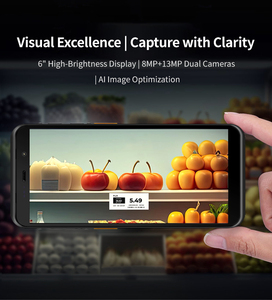 Phiên Bản Mỹ PDA thiết bị đầu cuối 6-inch máy tính Octa-core 2.3GHz Bộ vi xử lý 4 + 64GB lưu trữ CMOS Máy quét mã vạch 13 + 8 megapixel - Product Image 2