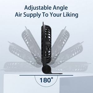 Hot Selling 2000mAh Thin Desktop Fan Portable Rechargeable Mini Desktop Fan 180 Degree <b>Folding</b> <b>Table</b> Fan - Product Image 4